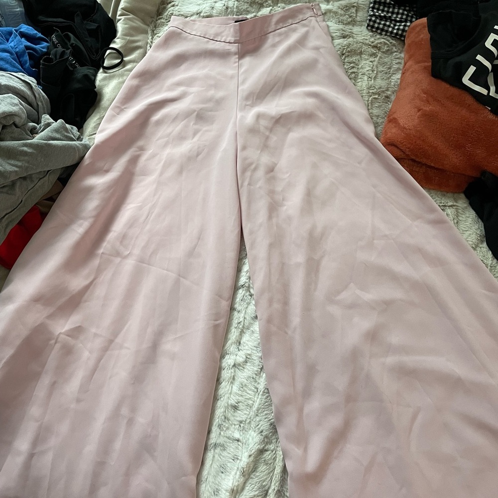 Zara super wide legged flare pants